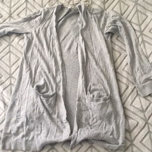 Gray cardigan
